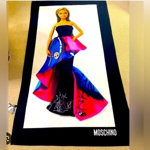 Moschino Barbie Collab - vintage designer Barbie beach towel brand new with tags